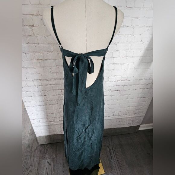 Flynn Skye Matte Silk Maxi Dress | Hunter Green | Size 1 | NWOT - Picture 4 of 12